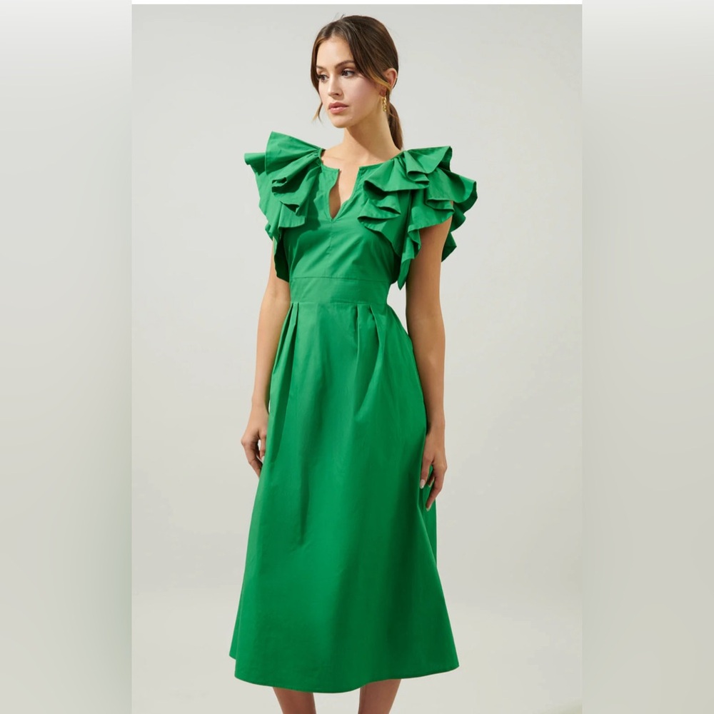 Sugar lips green dress for tuckernuck small